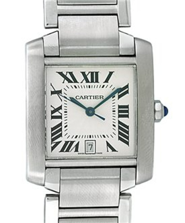 Sell Cartier Tank Francaise W51002Q3 Steel With White Dial